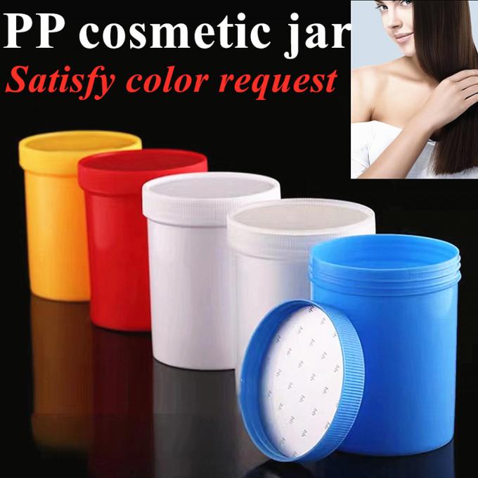 Wholesale Empty Size Customization 150ml 250ml 500ml 950ml 1000ml White Black Blue Translucent PP Cosmetic Cream Plastic Jar with Induction Seal PP Screw Cap