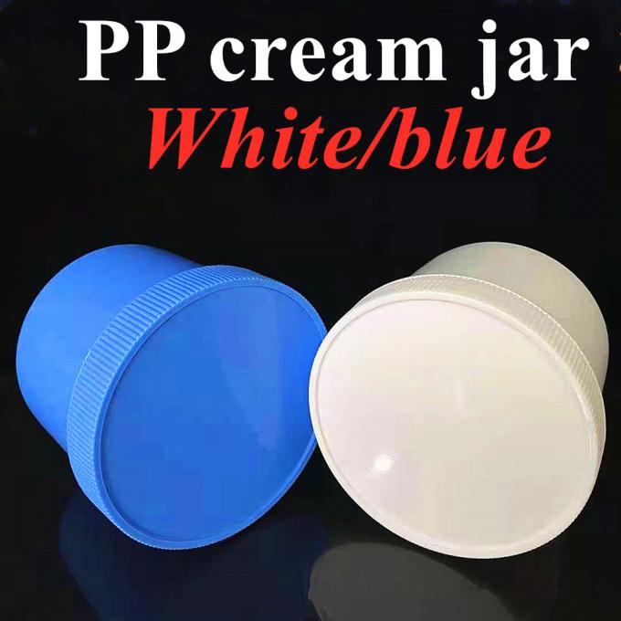 250ml 8oz 500ml 950ml 1000ml PP Plastic Cosmetics Clear Translucent White Pot Cream Jar with Screw Cap for Hair Cream Packaging