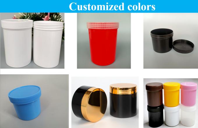 Custom Wholesale 150ml 250ml 500ml 1000ml Empty Container Food Can PP Plastic Jar with Easy Open Lid Screw Cap for Candy Cookie Plastic Jars