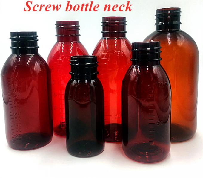 Wholesale Cheap 100ml 120ml 150ml Amber Pet Round Empty Medicine Liquid Sryup Botttle with Ropp CRC Cap