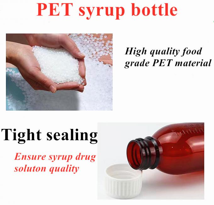Wholesale Cheap 100ml 120ml 150ml Pet Empty Plastic Amber Pharmaceutical Cough Syrup Bottle
