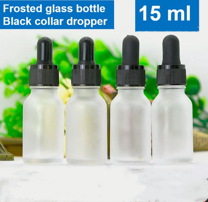 10ml 20ml 30ml 50ml 100ml Oblique Shoulder Glass Essential Oil Bottle White Frosted Dropper Bottle for Skincare Containers