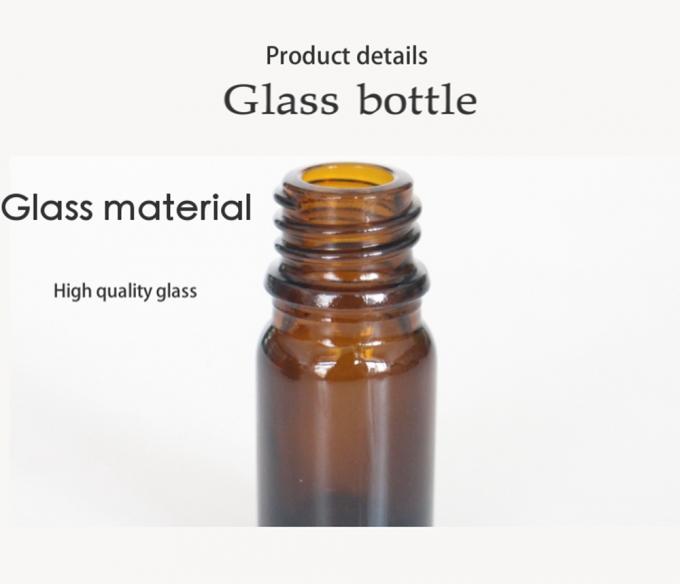 Hot Sale 10ml 20ml 30ml 50ml Mini Round Empty Cosmetic Glass Essential Oil Bottle with Plastic Black Dropper Cap