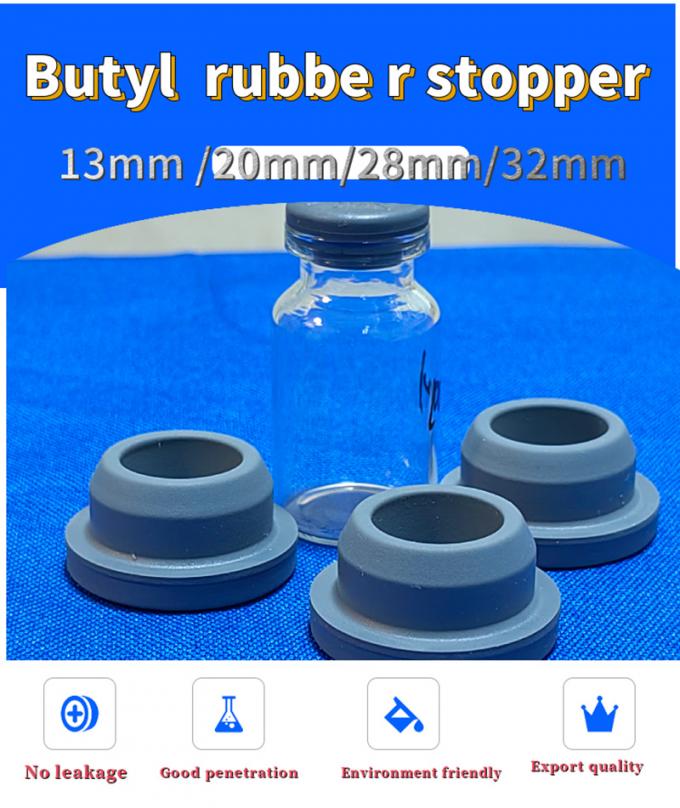 13mm 20mm Injection Lyophilization Medical Butyl Rubber Stopper for Tubular Injectable Glass Vial Closures