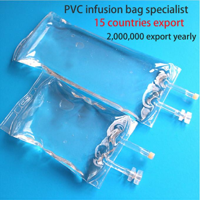 Hot Sale Large Volume 5000ml 7mm Disposable PVC Infusion IV Bag with Double Port