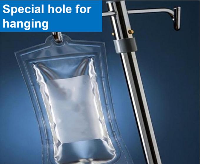 500ml 1000ml Disposable Medical Double Hard Ports Non-PVC Sodium Chloride IV Infusion Bag