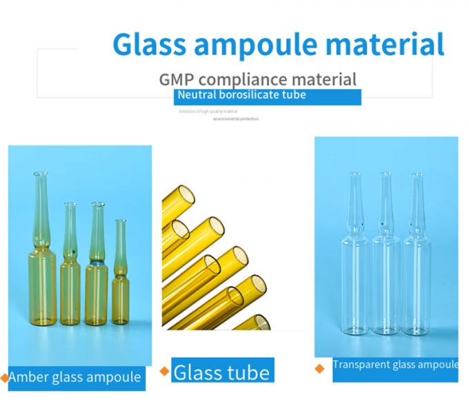1ml 2ml 5ml 10ml New Borosilicate Glass Printed Whitening Ampoules Injection High Quality Glass Vial Ampoule Bottle