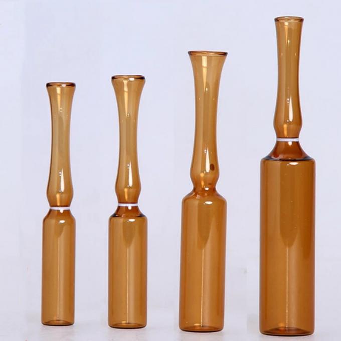 Hot Sale 2ml 5ml ISO Type D Amber Clear Glass Ampoule Neutral Borosilicate Glass Ampoule for Medical Injection