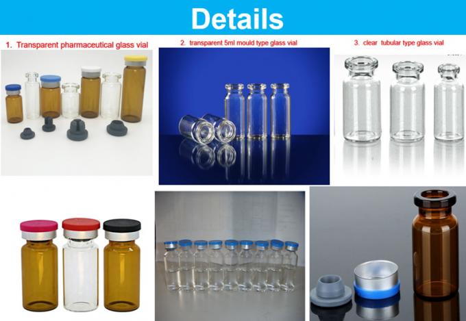 Hot Sale 2ml 7ml 10ml 20ml Amber Clear Tubular Sterile Injection Glass Bottle Vials for Pharmaceutical Cosmetic Use