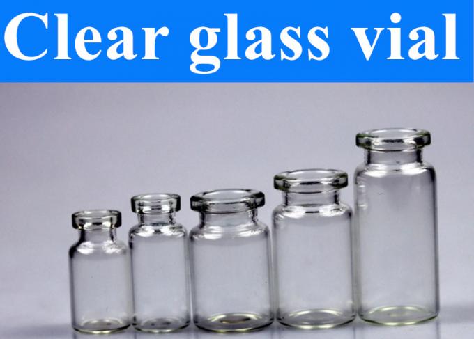 5ml 10ml Amber Clear Empty Sterile Pharmaceutical Steroids Tubular Glass Vial with 20mm Aluminum Lid