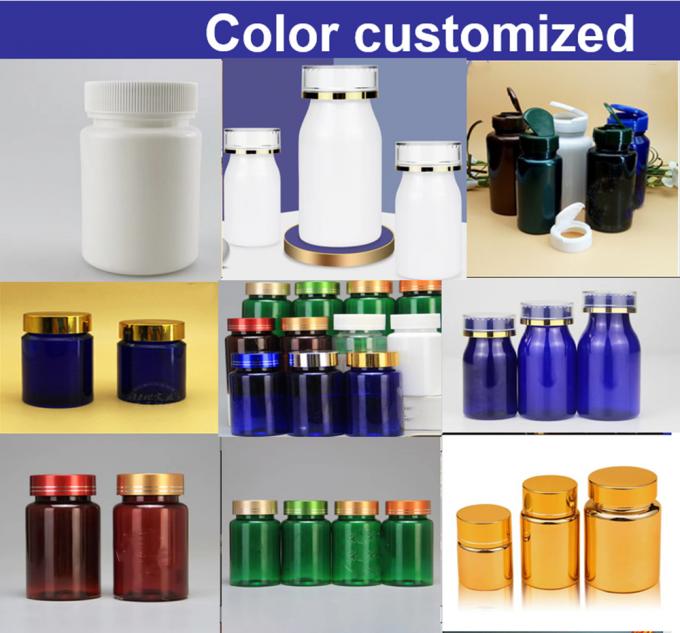 Hot Sale Cheap 100cc 150cc Red Transparent Tablet Bottle Pet Plastic Pill Medicine Capsules Bottles Pharmaceutical Container with Induction Seal Liner