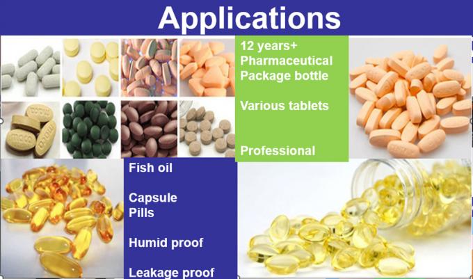 100cc 120cc 150cc Plastic Bottle for Pills Capsules Transparent Blue Pet Refillable Plastic Capsule Solid Powder Medicine Bottles