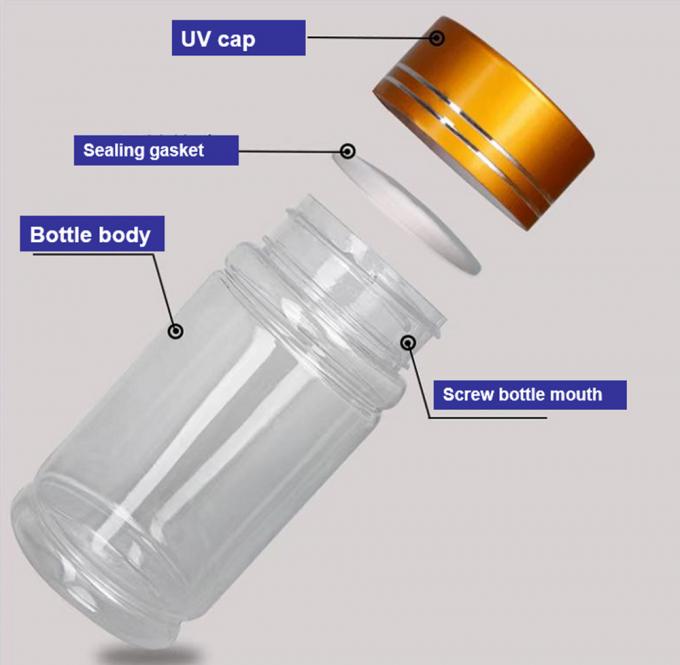 100cc 150cc 200cc Pet Pet Plastic OEM Bottle Vitamin Calcium Tablet Healthcare Plastic Medicine Bottle