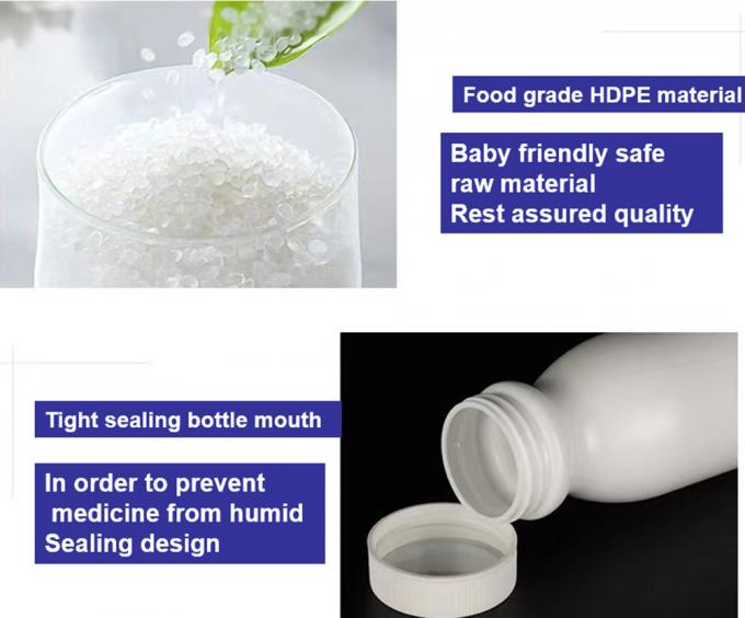 50ml 120ml 150ml Empty White HDPE Pill Container Medicine Vitamin Capsule Storage Plastic Bottle HDPE Medicine Plastic Bottle