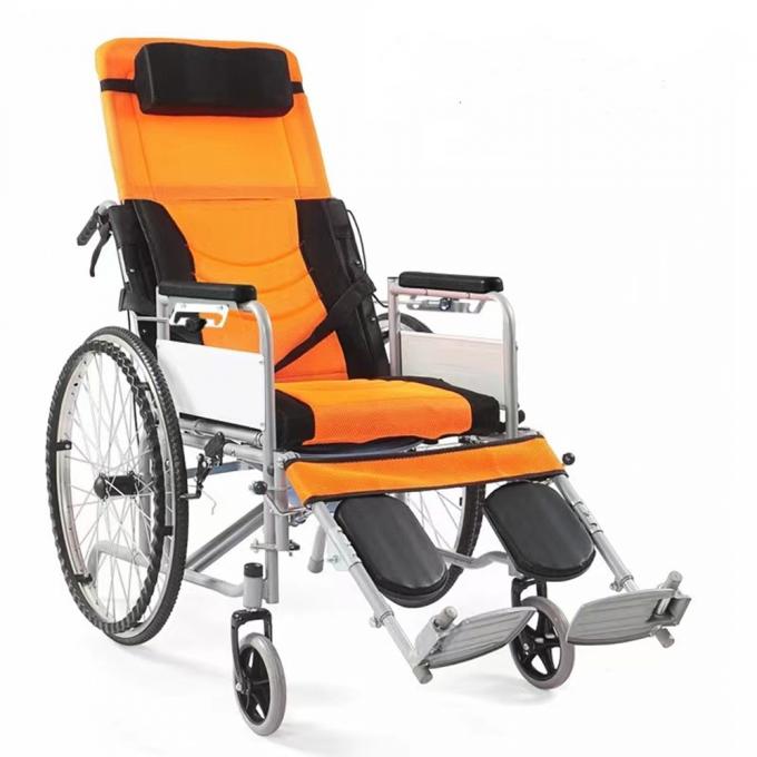 Hospital Elderly Cerebral Palsy Height Adjustable Lightweight Handicapped Foldable Wheelchair