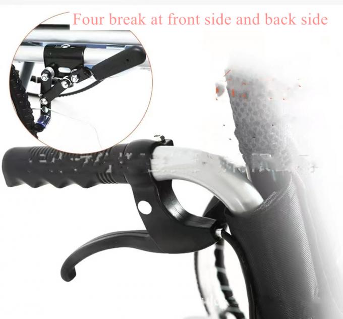 Hospital Elderly Cerebral Palsy Height Adjustable Lightweight Handicapped Foldable Wheelchair