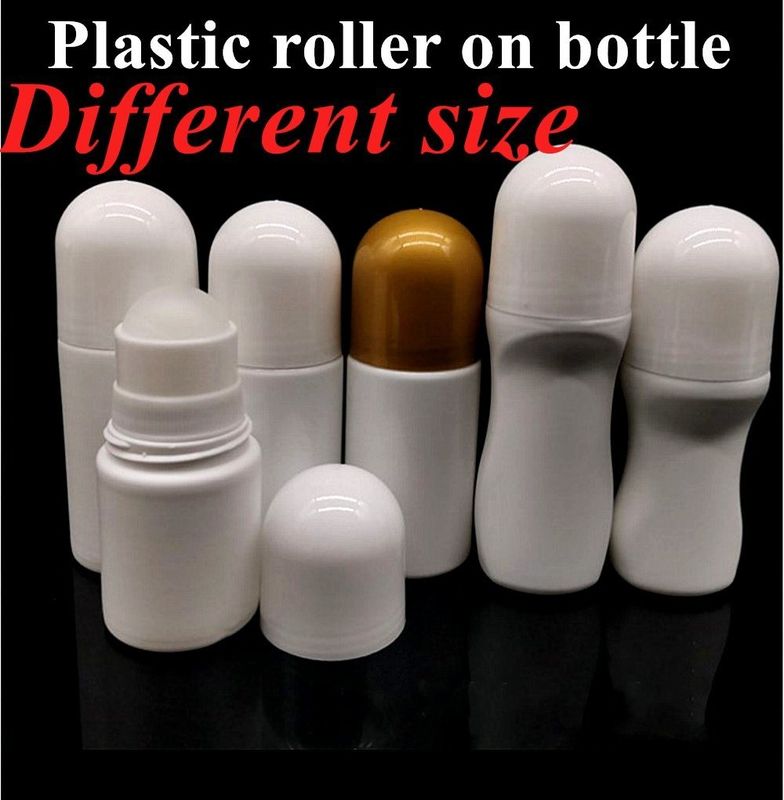 30 ml 50 Ml 60 ml Olor corporal de aceite esencial rellenable Rollo de plástico HDPE vacío en botellas de desodorante Bola de rodillo