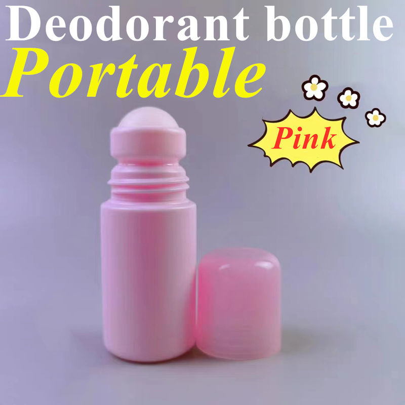 Diseño de última generación 30 Ml 50 Ml 60 Ml Recargable de desodorante HDPE blanco Rollo de plástico en botella