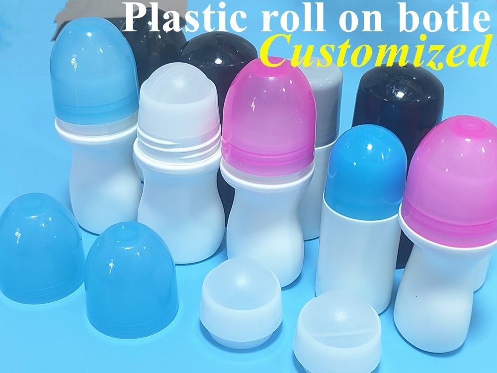 Diseño de última generación 30 Ml 50 Ml 60 Ml Recargable de desodorante HDPE blanco Rollo de plástico en botella
