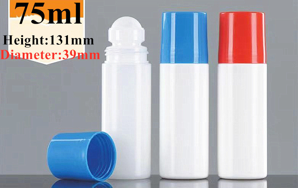 Rollo de plástico a prueba de fugas en la botella de tapa naranja Rollo de contenedores de desodorante