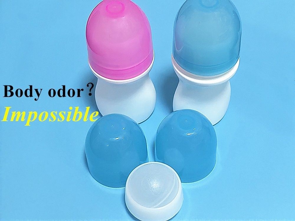 30 ml 50 ml 60 ml Botella de plástico blanco en rodillo de HDPE Botella de desodorante en rodillo vacía recargable portable en rodillo de viaje en botella