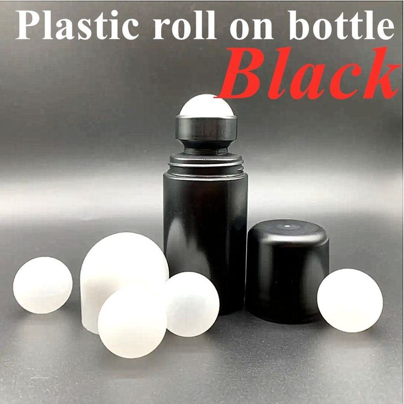 30 ml 50 ml 60 ml Botella de plástico blanco en rodillo de HDPE Botella de desodorante en rodillo vacía recargable portable en rodillo de viaje en botella