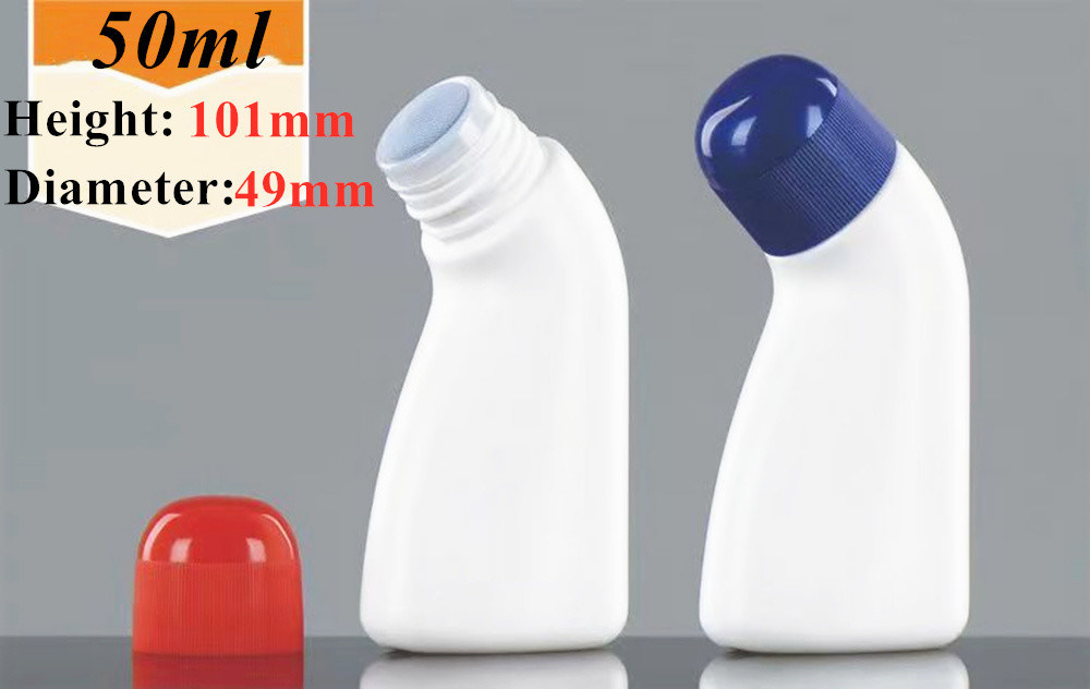 Protector solar para el cuidado corporal de 30 ml y 50 ml de HDPE aceite esencial vacío Botella de desodorante de plástico con bola de rodillo para el olor corporal
