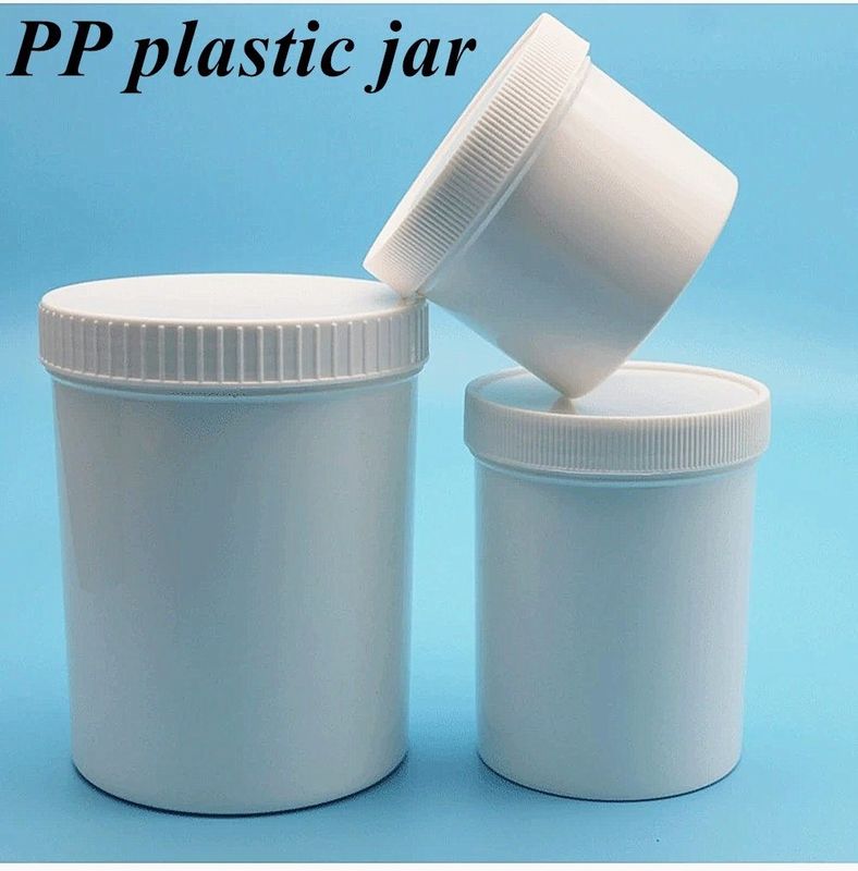 150g 250g 500g PP Cosmética Crema Jar Blanco Negro Azul Plastic Cosmético Jar Cuerpo Frotador vidrio crema para el rostro Jar
