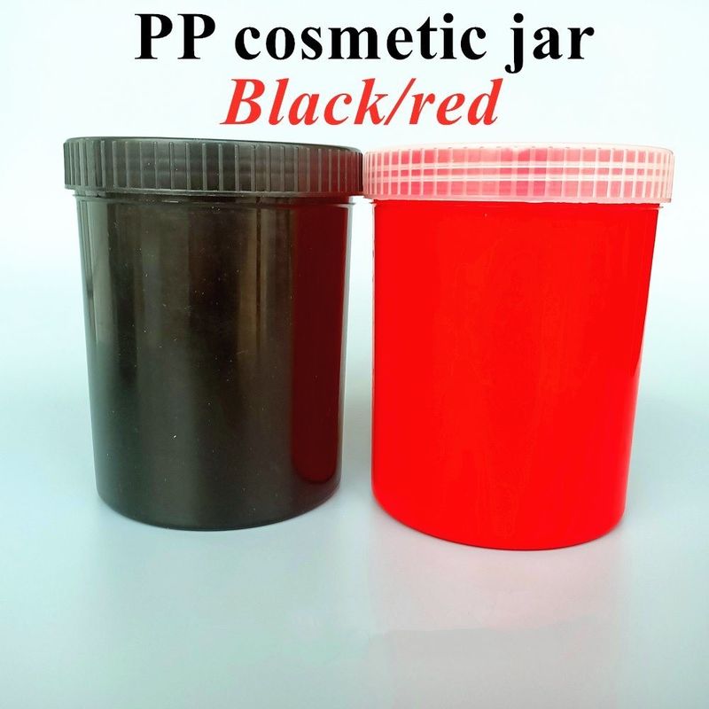 150g 250g 500g PP Cosmética Crema Jar Blanco Negro Azul Plastic Cosmético Jar Cuerpo Frotador vidrio crema para el rostro Jar