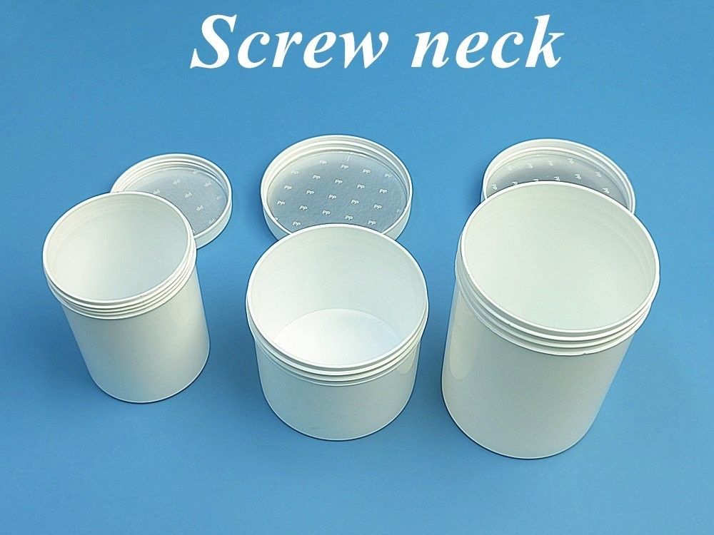 Muestras gratuitas MOQ bajo 150g 250g 500g 1000g Eco amigable Crema facial Embalaje Blanco Negro Azul Plastic PP frasco cosmético