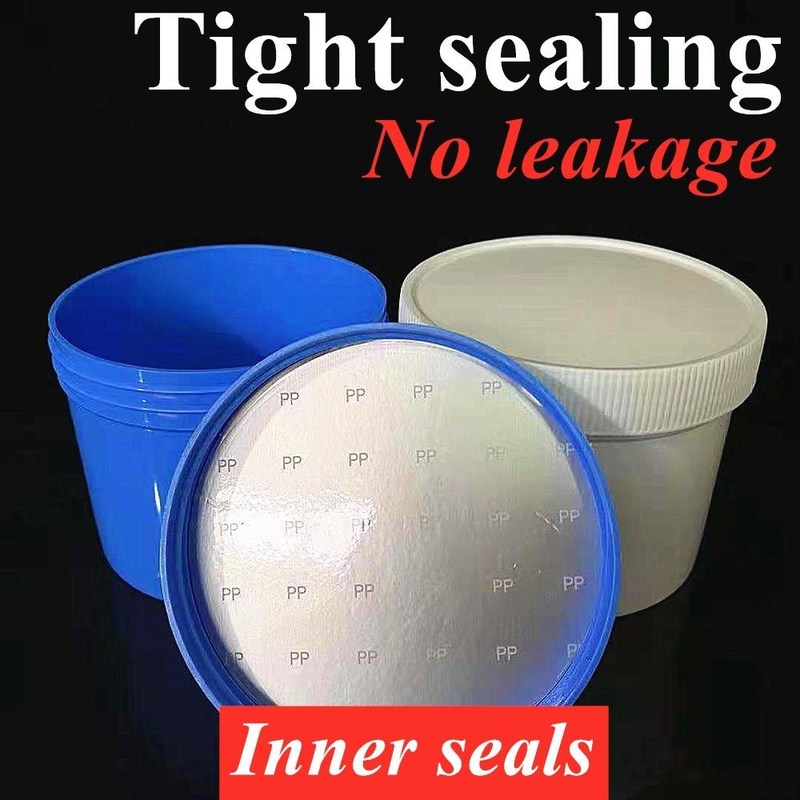 Lujo 150g 250g 500g 1000g Vacío Blanco Negro Azul Translúcido Cosmético Loción para el rostro y el cuerpo Vidrio cosmético de doble pared PP