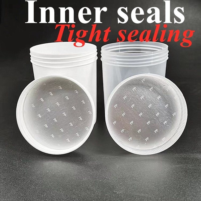 150 ml 250 ml 500 ml 1000 ml PP plástico blanco vacío de lujo redondo crema ungüento frasco de PP frasco cosmético embalaje con tapa