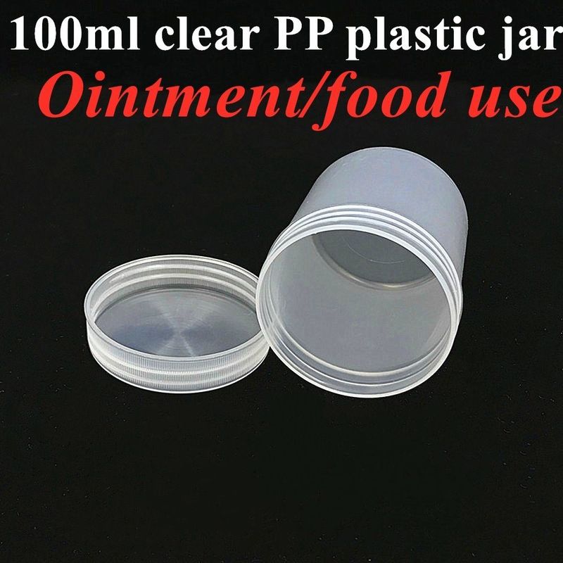250ml 8oz 500ml 950ml 1000ml PP Cosméticos de plástico transparente translúcido White Pot ungüento de plástico Jarrón de crema con tapa de tornillo