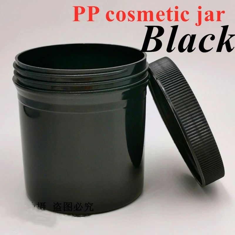 250ml 8oz 500ml 950ml 1000ml PP Cosméticos de plástico transparente translúcido White Pot ungüento de plástico Jarrón de crema con tapa de tornillo
