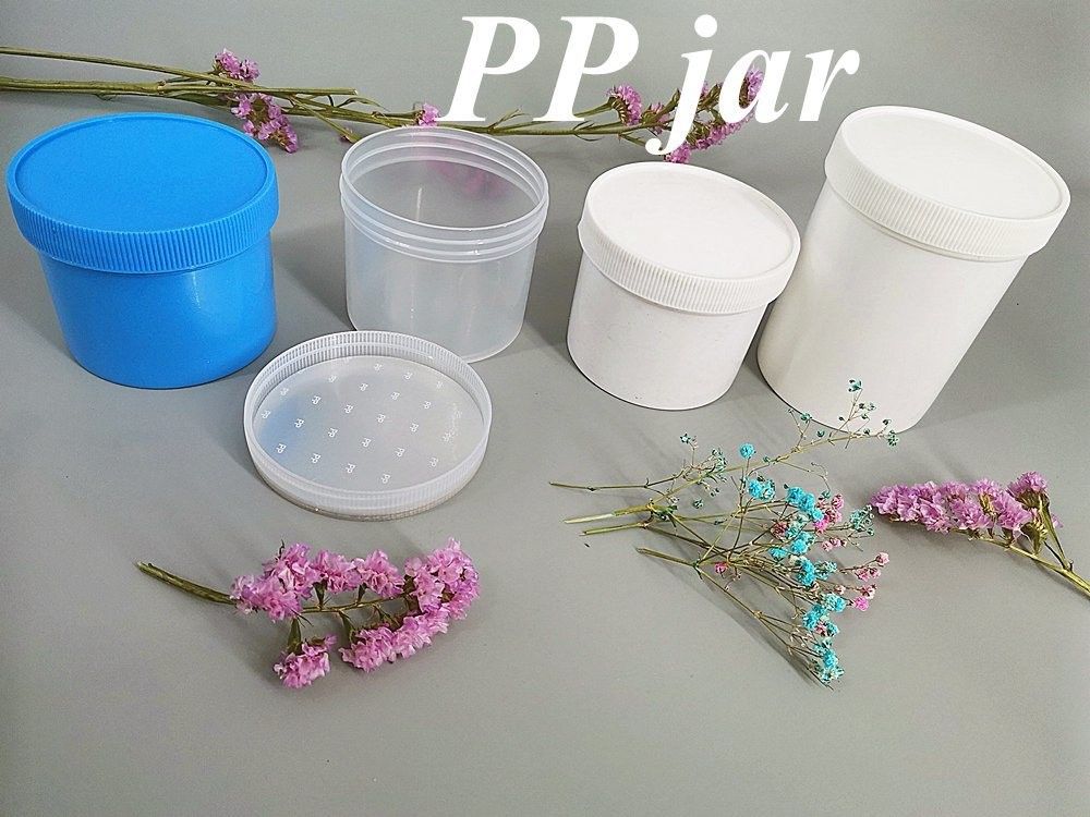 150g 250g 500g Blanco Claros Translúcidos Negro Rojo Azul Redondo Boca ancha PP Cosmético Único de lujo Jar de crema de plástico
