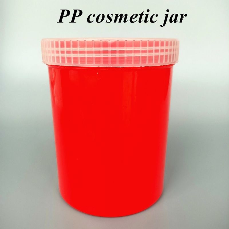 150g 250g 500g Blanco Claros Translúcidos Negro Rojo Azul Redondo Boca ancha PP Cosmético Único de lujo Jar de crema de plástico