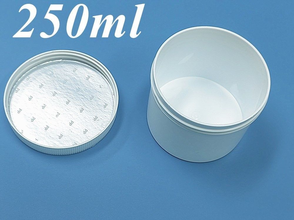 150g 250g 500g Blanco Claros Translúcidos Negro Rojo Azul Redondo Boca ancha PP Cosmético Único de lujo Jar de crema de plástico
