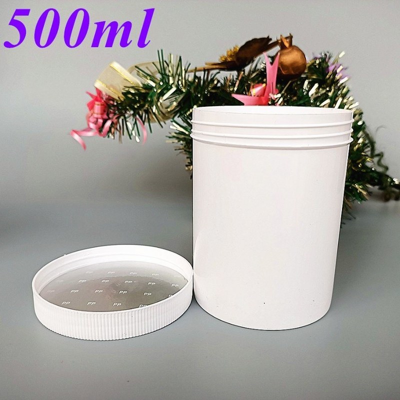 100g 250g 500g Double Wall White Black Blue PP Creme Jar with Screw Cap Creme Face Cleanser Lip Foot Jarrón cosmético de PP con tapa de tornillo