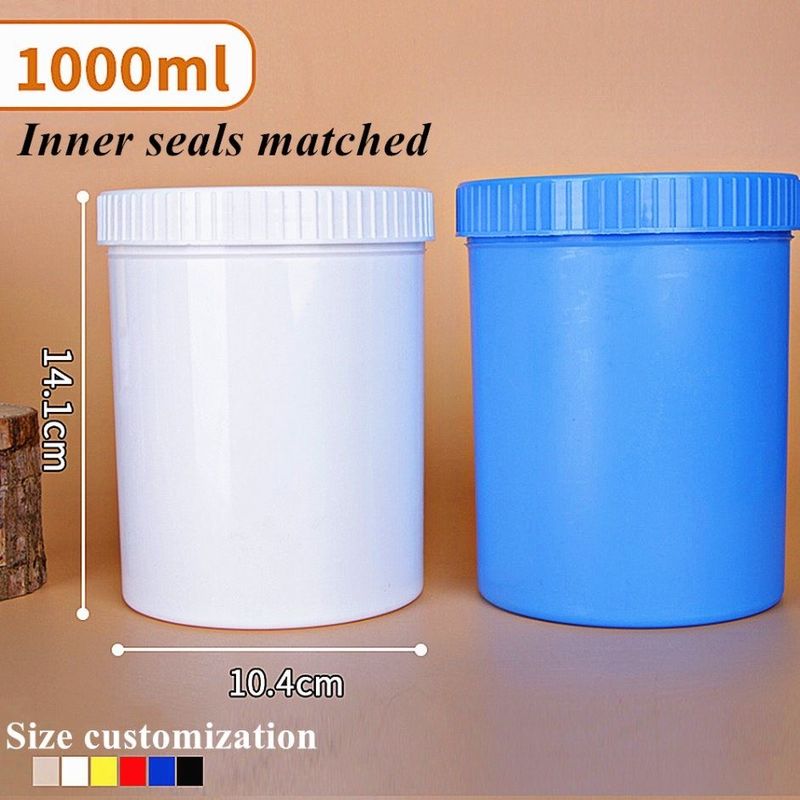 150g 250g 500g Blanco Azul Negro Eco Amigo Plástico PP Diseño de tapa de tornillo Cara Cosmética Cuerpo Ungüento de plástico Jar de crema