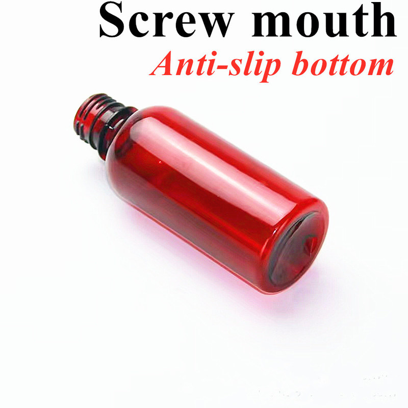 100 ml 120 ml 150 ml 200 ml ámbar redondo farmacéutico para mascotas líquido oral jarabe para tos Botella de plástico con tapa de tornillo de PP