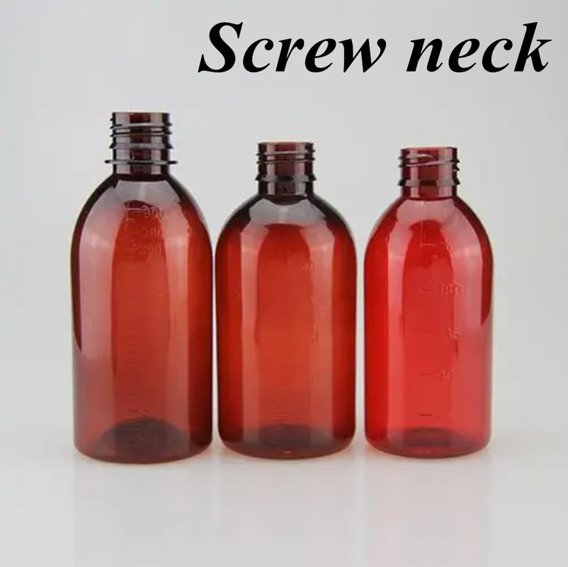 100 ml 120 ml 150 ml 200 ml ámbar redondo farmacéutico para mascotas líquido oral jarabe para tos Botella de plástico con tapa de tornillo de PP