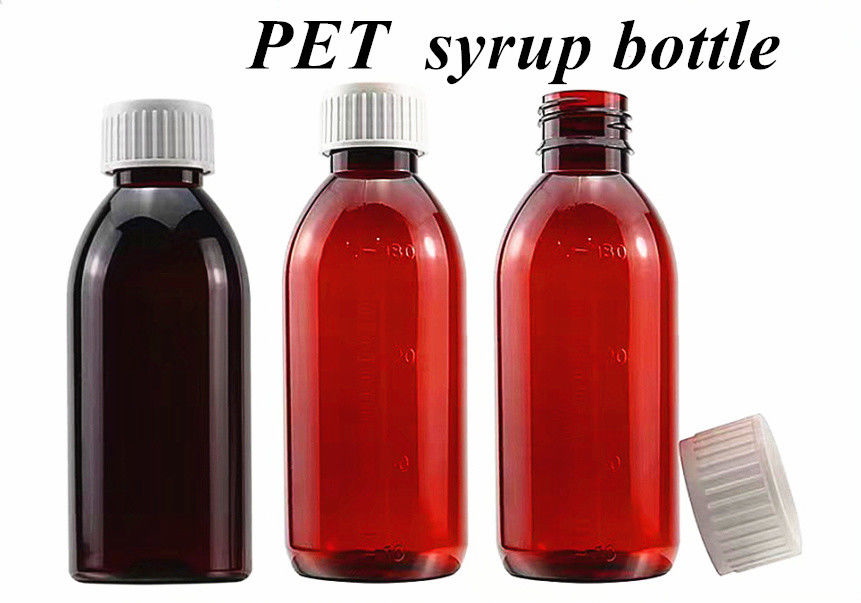 3 oz 4 oz 5 oz farmacéutico para mascotas Pet ámbar recipiente de plástico jarabe de tos botella de medicina oral botella de líquido