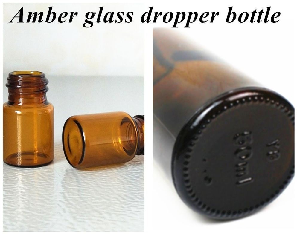Venta caliente 5ml 10ml 15ml 30ml 50ml Ámbar suero de aceite esencial Botellas de vidrio botella de goteo