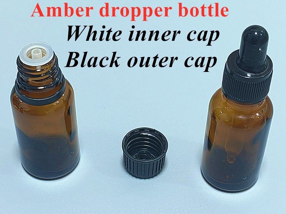 30 ml 50 ml 60 ml 100 ml Aceites para el cabello Sero Aceite para barba Ambar Marrón vacío Aceite esencial redondo Botella de gotero de vidrio