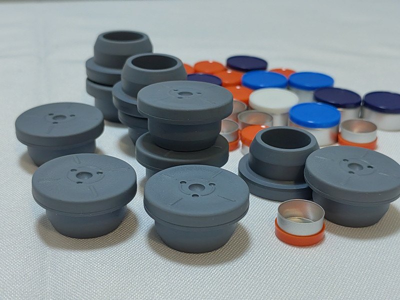 13mm 20mm 28mm color gris Vial de vidrio para inyección Utilice vial liofilizado de polvo Farmacéutico Tapón de caucho de butilo