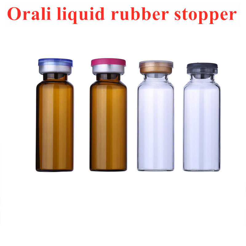 13 mm 20 mm 32 mm Uso Médico Liofilización Gris Azul Tapones de caucho butílico para vial de vidrio Botella de perfusión de vidrio