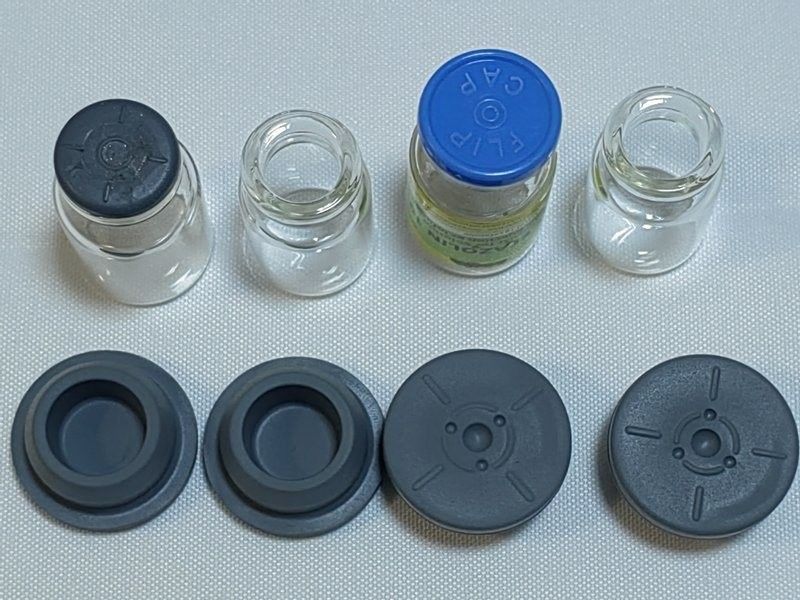 13 mm 20 mm 28 mm 32 mm Gris Vidrio Médico de Silicio Cerraduras de frascos inyectables farmacéuticos Tapón de caucho butílico