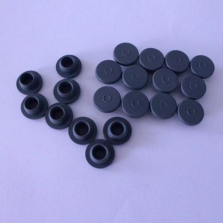 Tapón de caucho de butilo de 20 mm 28 mm 32 mm Cerradura Tapón de caucho de butilo farmacéutico para viales farmacéuticos Botella de infusión