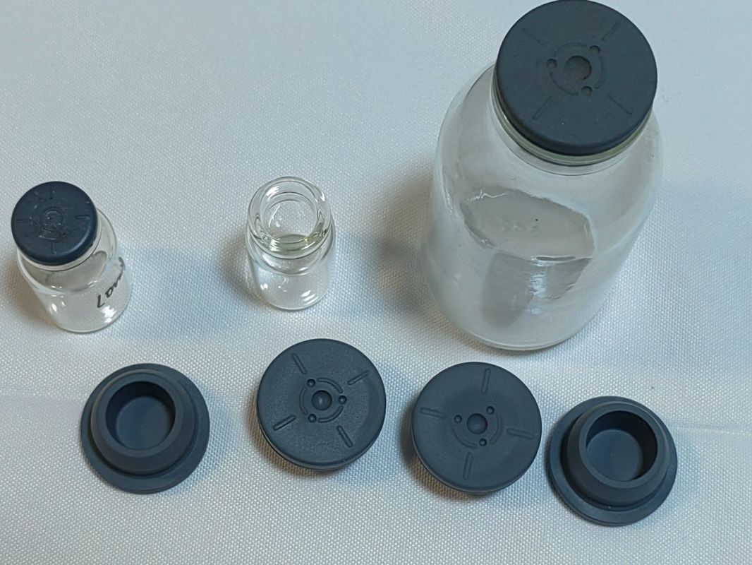 Tapón de caucho de butilo de 20 mm 28 mm 32 mm Cerradura Tapón de caucho de butilo farmacéutico para viales farmacéuticos Botella de infusión