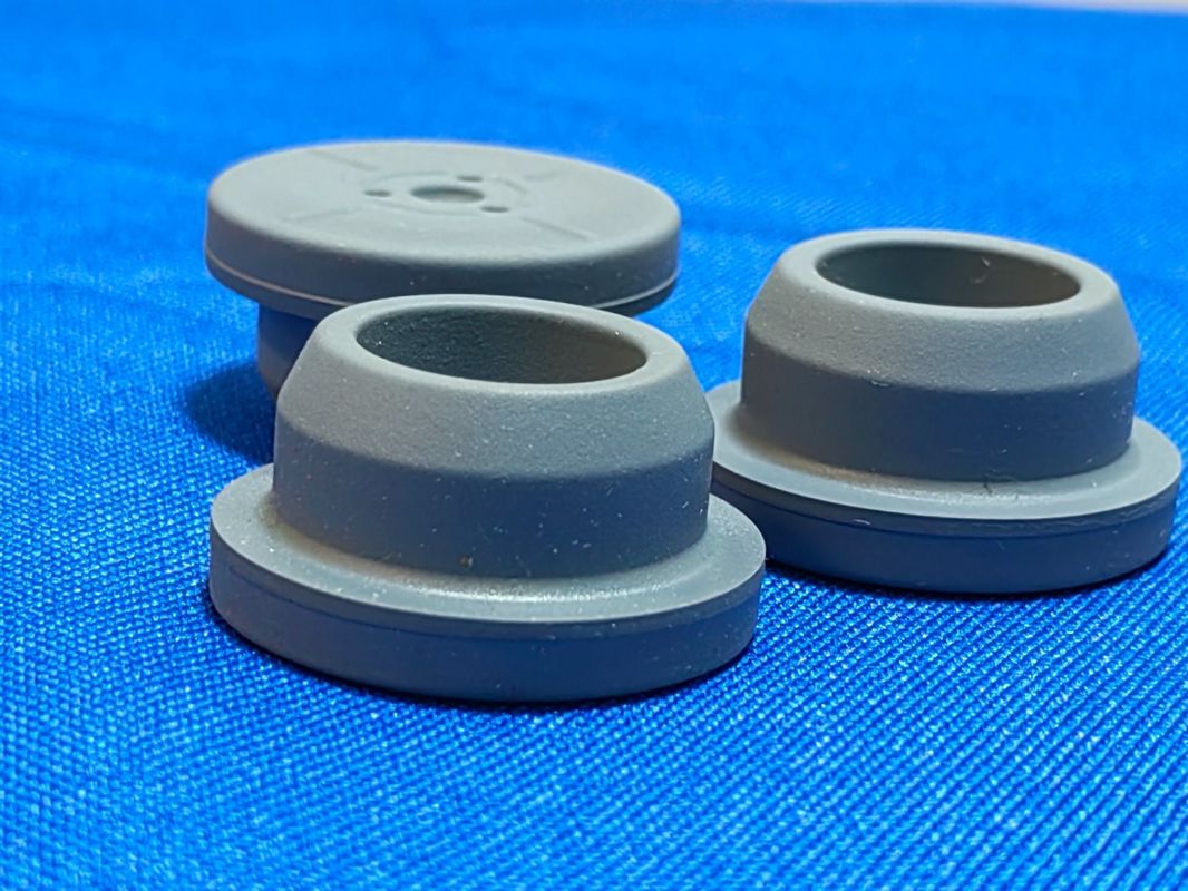 Envase farmacéutico de 13 mm 20 mm 28 mm 32 mm Sin lavado Estéril tapón de caucho butílico médico para vial de vidrio inyectable